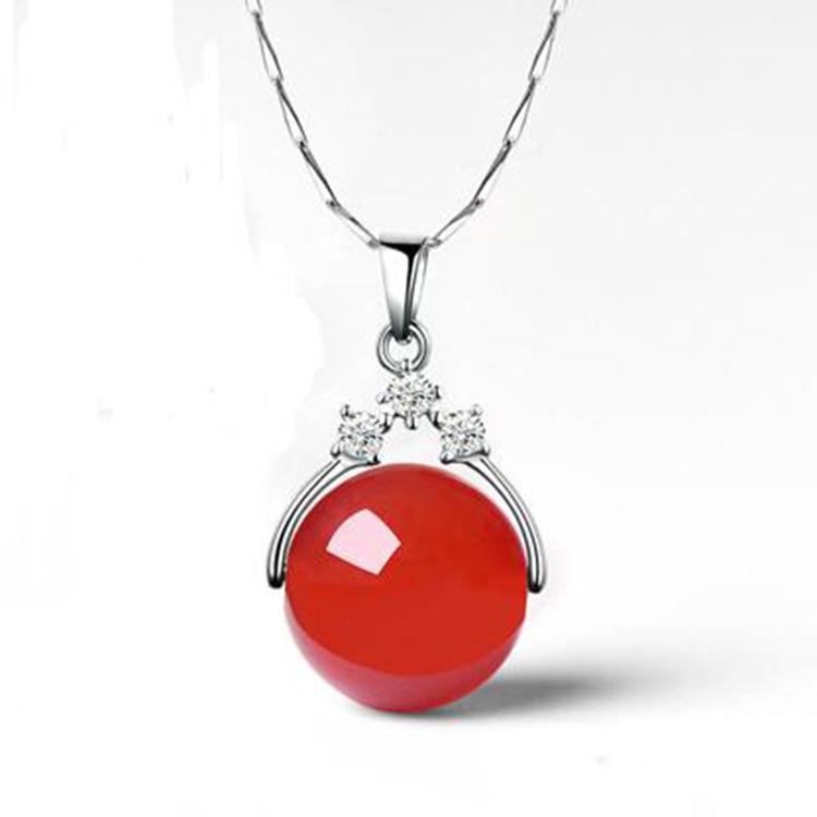 

100 % натуральный 925 пробы стерлингового серебра зеленая удача круглые бусины нефрит кулон нефрит ожерелья женские подвески нефрит подарки для женщин 45cm