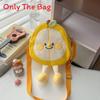 Canvas Cute Fruits Backpack With Zipper Pouch For Daily Use
