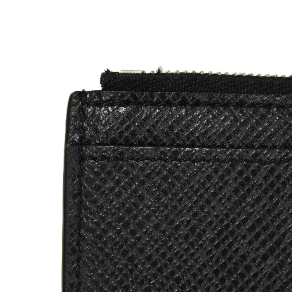 Used 12564 Coin Card Holder M62914 7943 LV Logo Black Card Case Compact Wallet Taiga Noir Men's from Japan AUTHENTIC