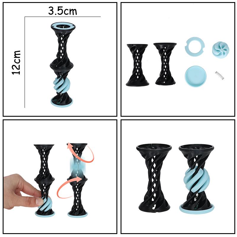 New Impossible Pyramid Passthrough 3D Printed Fidget Toy Christmas Hat Christmas Tree Fidget Toys