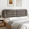VidaXL Headboard Cushion, Reading Pillow with Zipper, Reading Cushion for Bed Bedroom, Taupe 374620