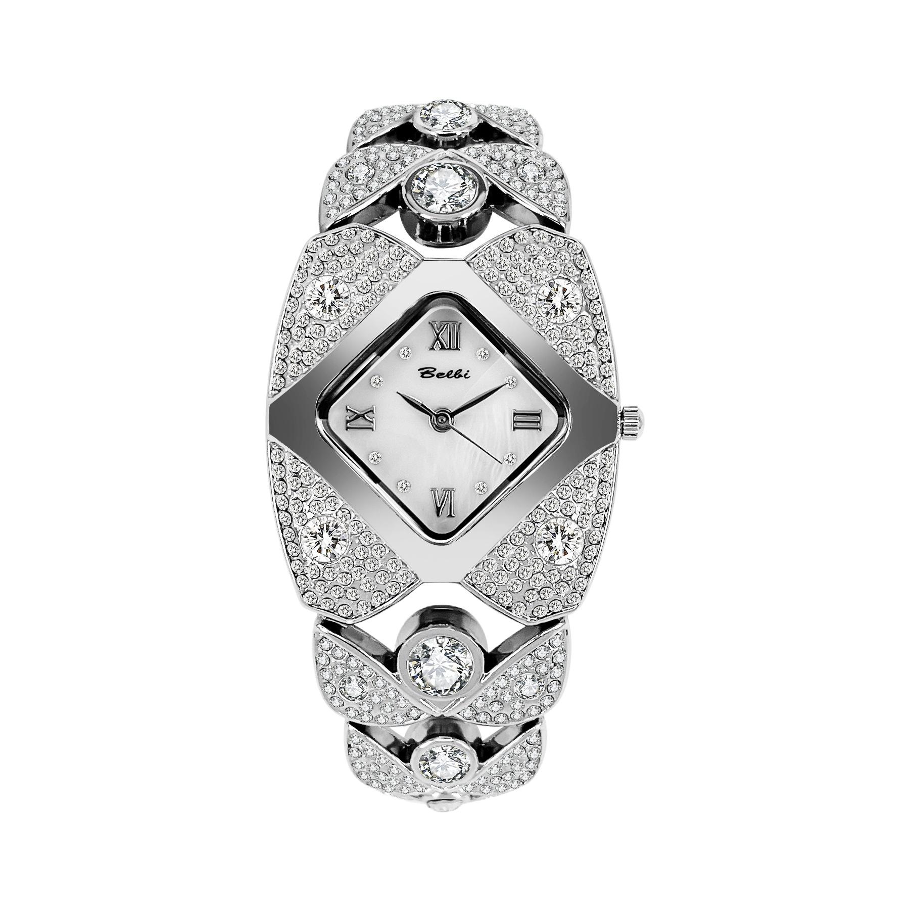 Женские часы с бриллиантами Прямые продажи с завода Электронная коммерция Кварцевые часы