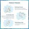 WOSTU 925 Sterling Silver Octopus Ring Plated White Gold Adjustable Ring For Women Ocean Dating Daily Parties Fine Jewelry Gifts