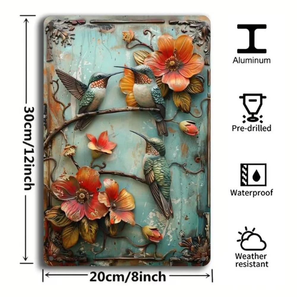 Retro Metal Tin Sign Wall Decor 20x30cm Vintage Plaque for Bar Pub Cafe