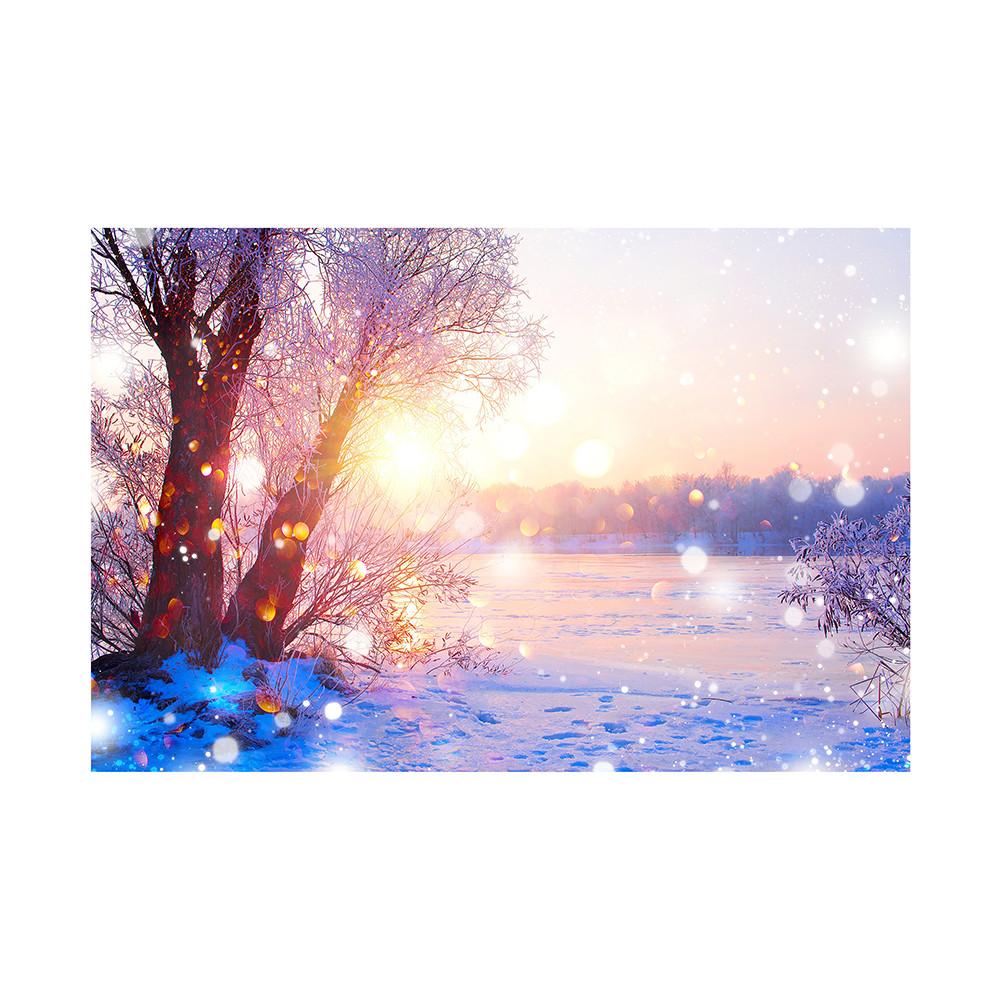 Plakat Świąteczny Scena Śnieżna Rekwizyty Tła Festiwalowego do Dekoracji Domu, Imprez, Studia, Uroczystości Plenerowych, Ślubu