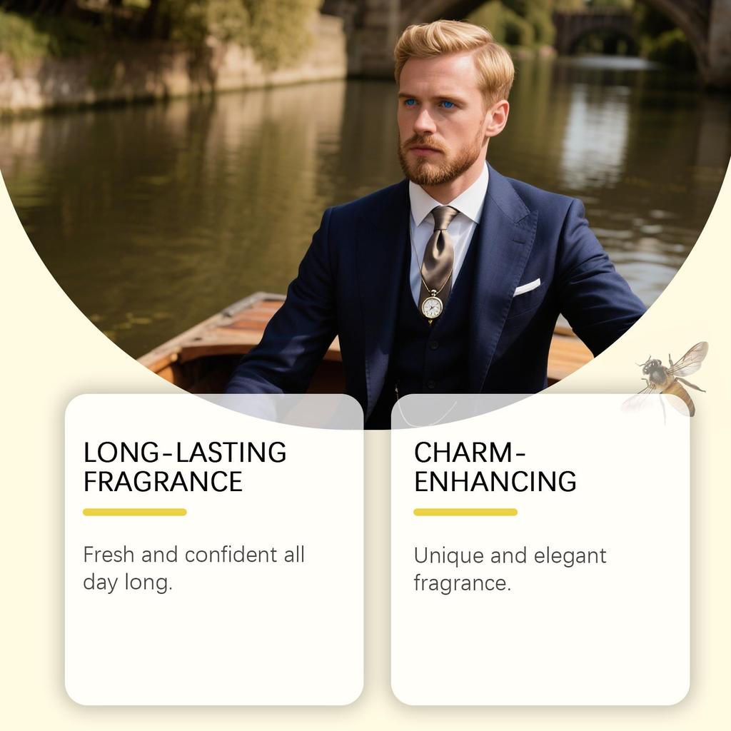 Roxelis Elegant Fragrance of Flowers and Trees Men's Perfume, Warm, Woody and Calm Fragrance, Mature Commuter Dating, Neutral Light Fragrance 80ml