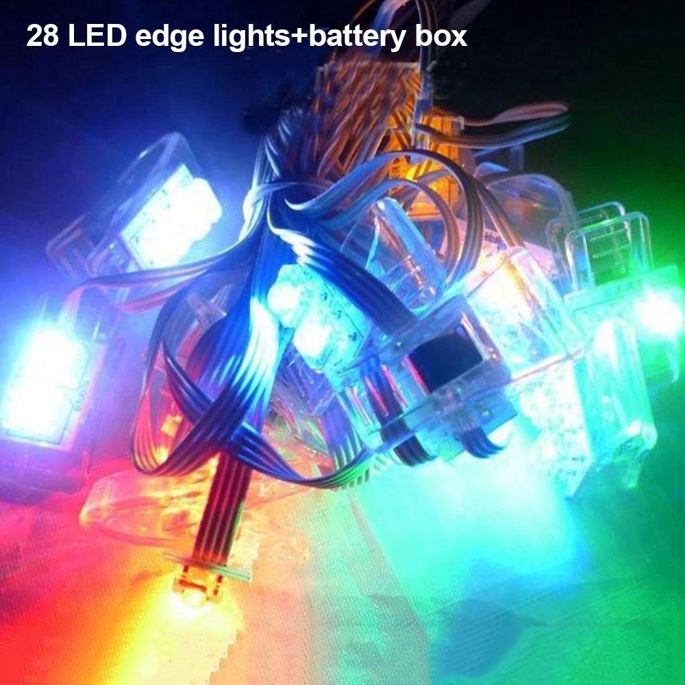 Multistyles Kite Flying Led Lamp Diy Luminous Kite Edge Light Shinning Hanging on Kite Line