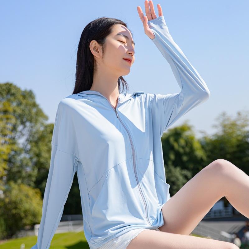 Sunscreen clothing women's 1011 new summer UV protection ice silk breathable cycling sunscreen clothing sunscreen blouse thin jacket