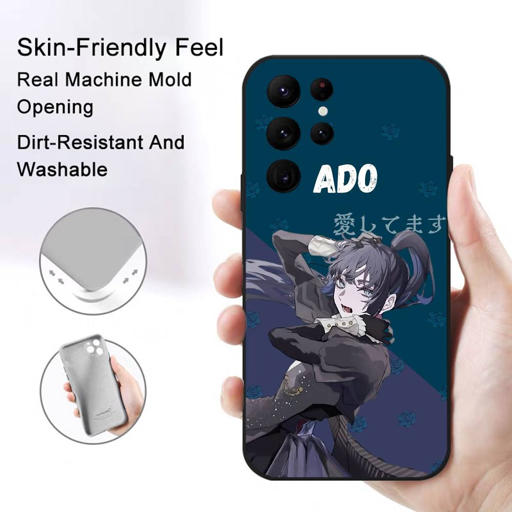 

Ado singer hot Phone Case for Samsung S series s20 s21 s22 s23 s24 FE Plus Ultra TPU Soft to Skin-friendly case samsung S20 FE
