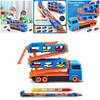 Childrens Large Track Car Set With Collapsible Metal Vehicles For Indoor Play And Development