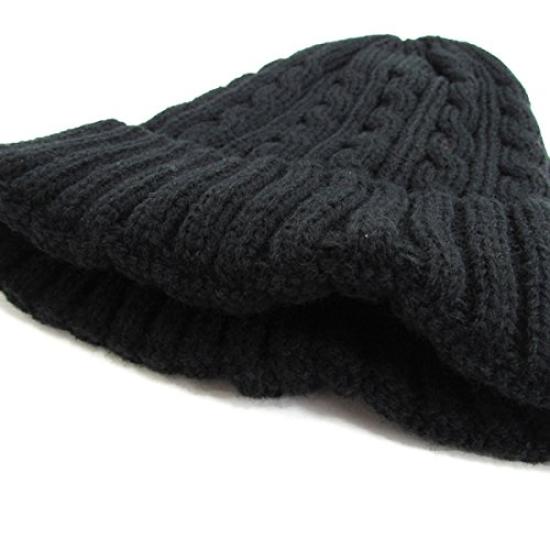 NEWHATTAN Cable Watch Cap (Used) (Black)