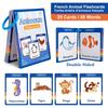 Food / Animals / Fruits / Body Parts French Words Learning Cards for Kids Early Language Skill Classroom Activities Memory Games