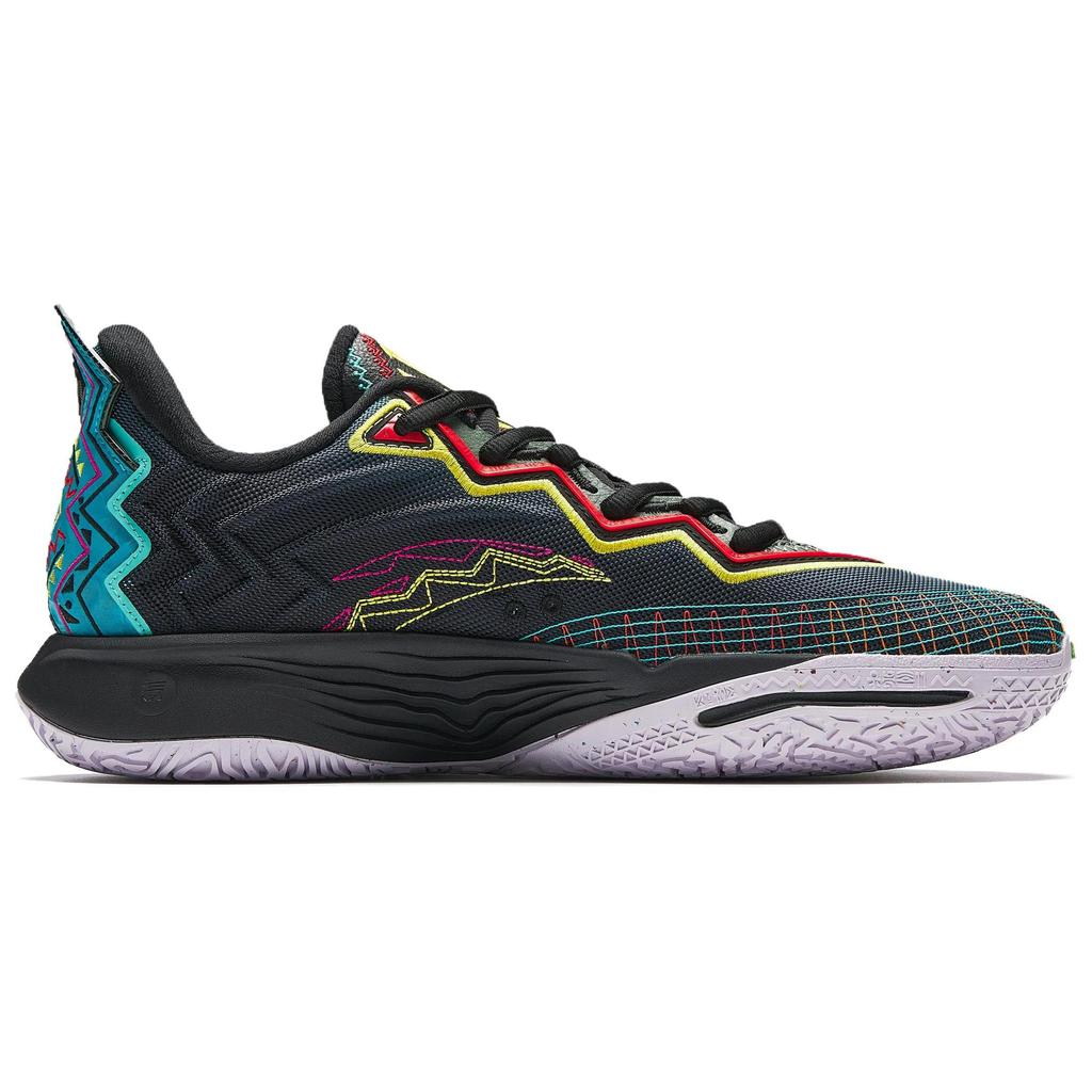 Anta KAI 2 Cushioning Slip Resistant Abrasion Resistant Rebound Low top Basketball Shoes Men's Green Black Blue (Unisex) Basketball Shoes