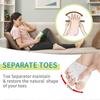 2 Pairs Silicone Toe Separators, Bunion Corrector Cushion, Metatarsal Pads, Ball of Foot Cushions, Breathable Soft Gel Foot Cushions for Men Women Str