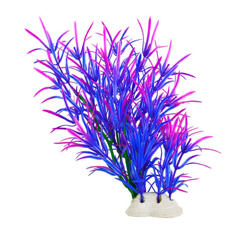 Aquarium Decor Set: Simulated Seaweed & Plastic Plants for Fish Tanks