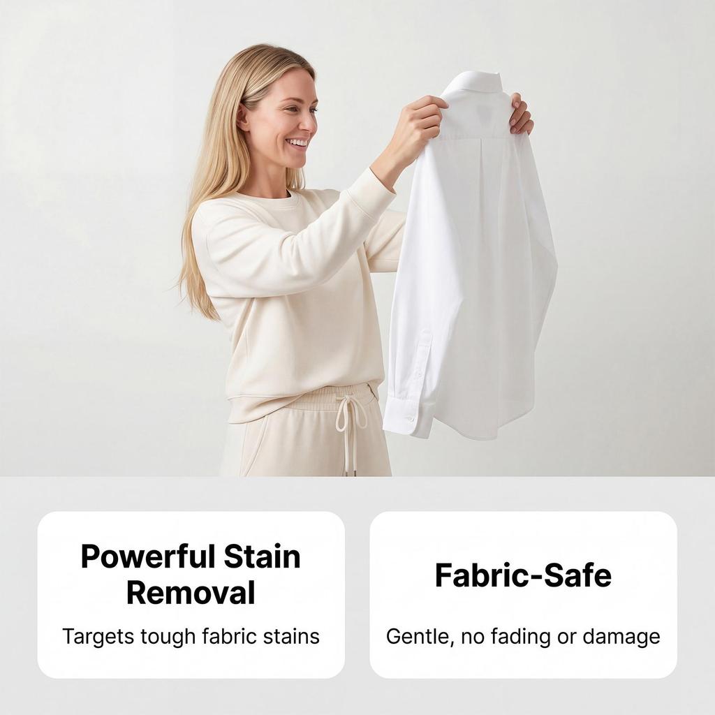Fast-Acting Laundry Stain Remover - Gentle & Effective Spot Cleaner for Stubborn Stains - Convenient Fabric Care Solution