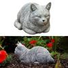 Outdoor Garden Lawn Art Decoration Garden Ornament Cat Statue Durable Cat Pattern Animal Statue Home Decor Decoration Crafts