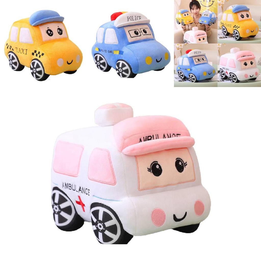 Jouet Peluche Voiture Dessin Animé - Cadeau Parfait Pour les Garçons le Jour des Enfants