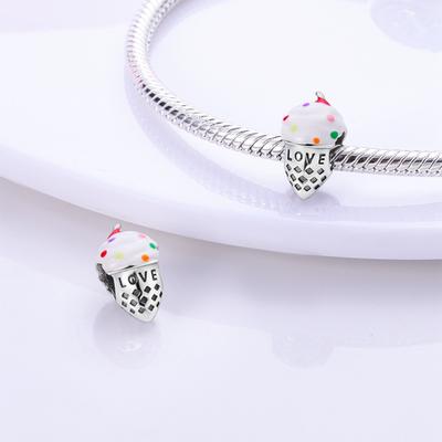 Colorful Love Ice Cream Beads Plata R Original Beads Fit Originalcharms Bracelet Beads Jewelry Gifts For Women