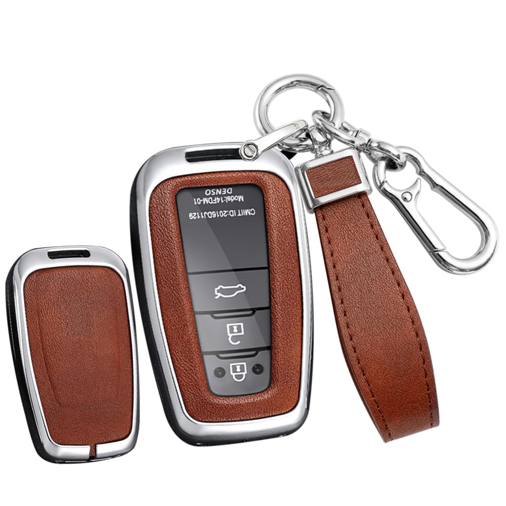 

[TECART] Toyota exclusive key case key cover key holder Compatible with TOYOTA Corolla Cross Corolla Sport Crown Camry Toyota 86 New RAV4 etc. Sm