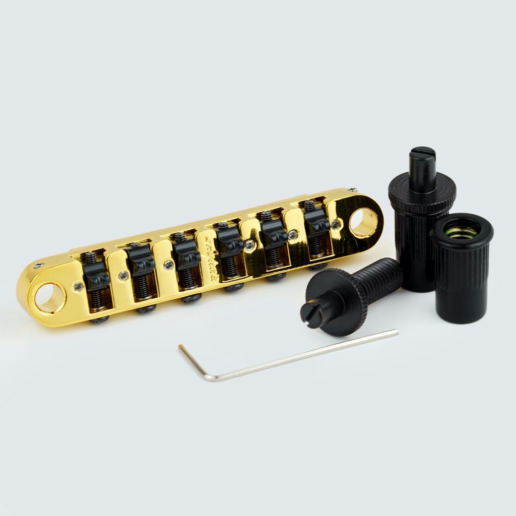 Guyker Adjustable Locking 6 String Guitar Bridge Zinc Alloy For Electric Guitars Gm007