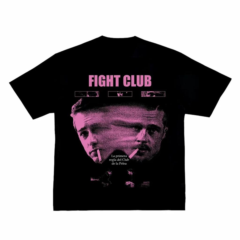 Fight Club David Fincher 1999 Movie Brad Pitt Graphic Tshirt Cotton Unisex Unisex Streetwear Tee