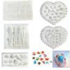 5 Piece Nail Accessories for Nail Art, Nail Art Tool, Ocean Themed Silicone Nail Molds, DIY 3D Nail Charms, Perfect for Professional Nail Artists a