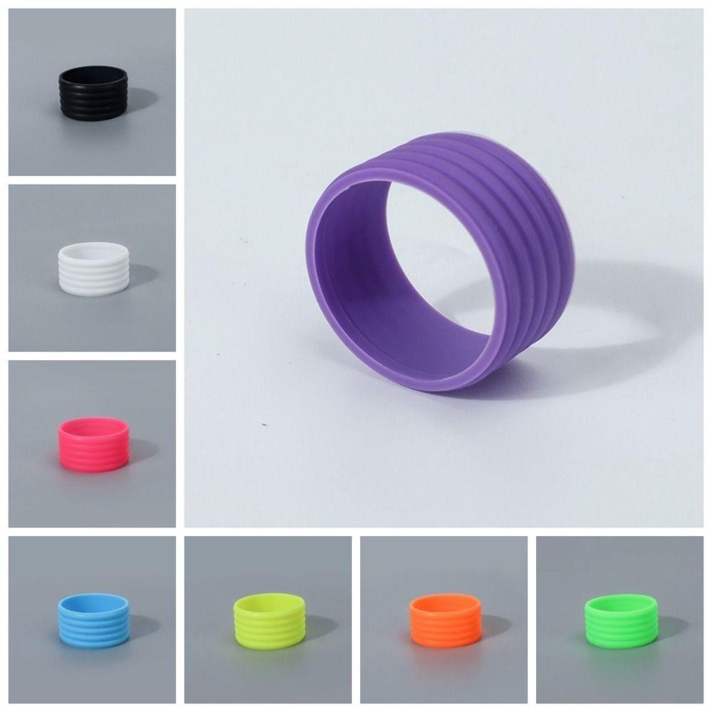 4 Pcs Stretchy Silicone Tennis Racket Grip Silicone Racket Handle Rubber Ring  Tennis Racket
