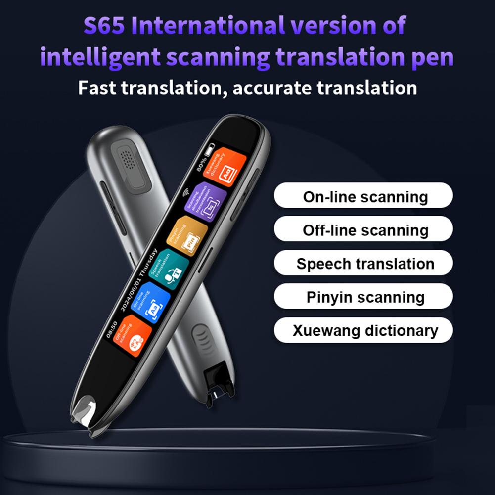 Translation Pen 142 Languages Smart Scanner Translator Pen Online/Offline Modes Recording Pen Translator Pen for Teacher Student