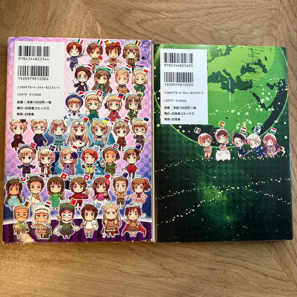Hetalia Axis Powers Manga Vol.1-6 Set Completo Colección de Cómics Japoneses Japón usado