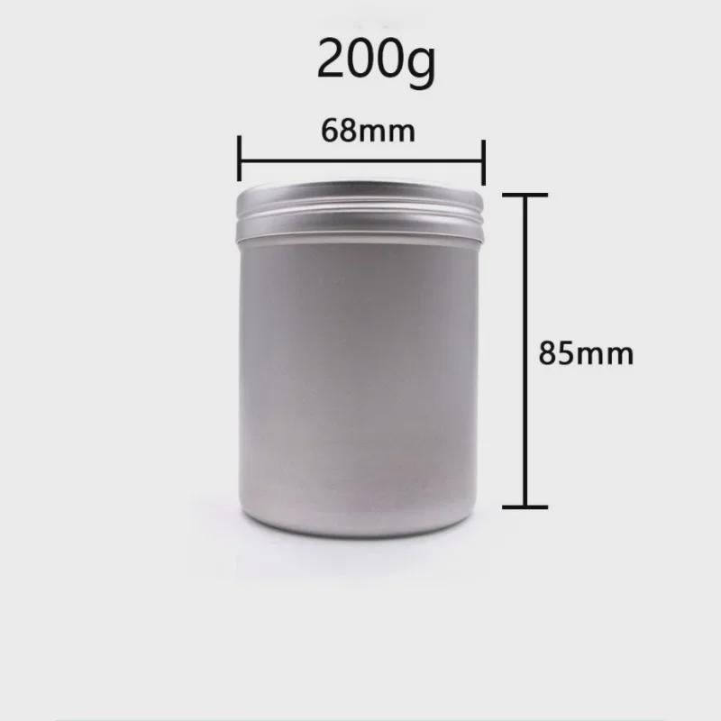 68x85mm Threaded Aluminum Can - 200ml Essential Oil Jar