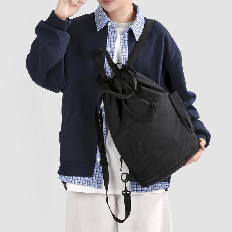 Multifunkční taška přes rameno Velkokapacitní batoh se stahovací šňůrkou Outdoorová sportovní taška