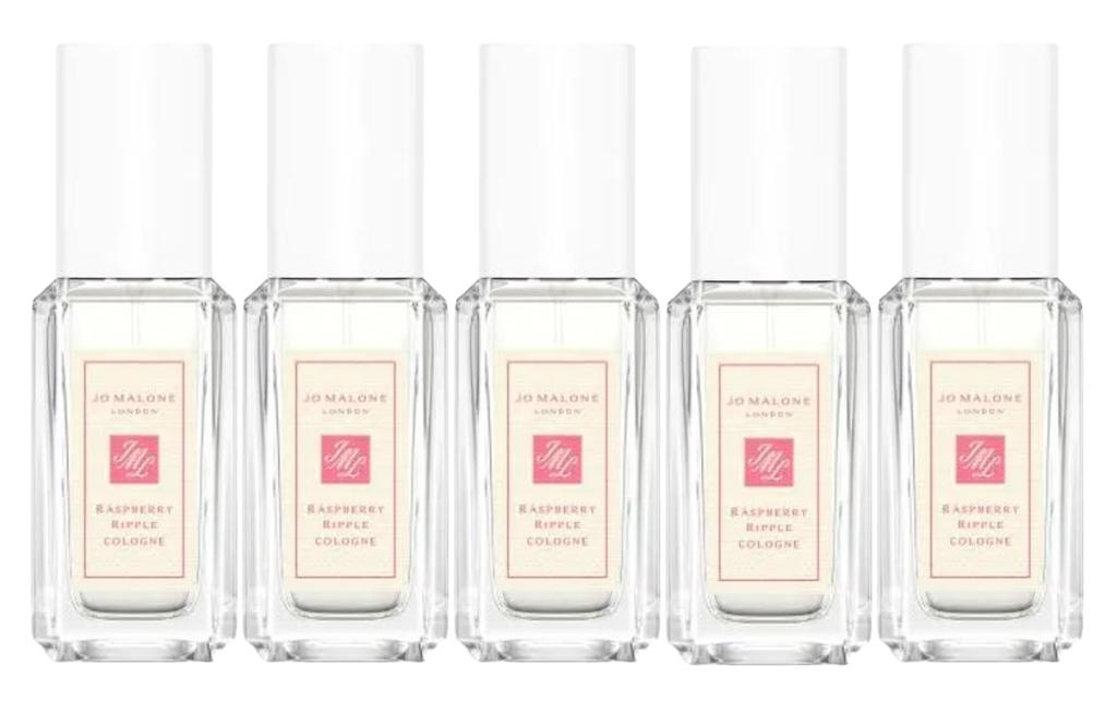Jo Malone London Summer Raspberry Perfume Sample Pack Eau De Cologne Blackcurrant Bergamot 9ml/10ml