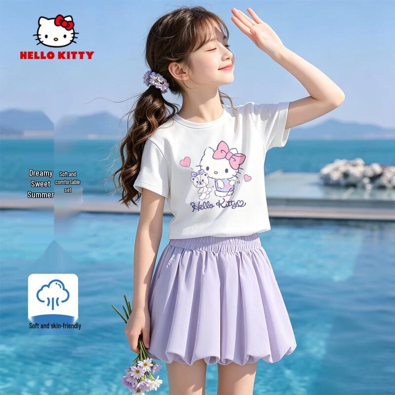 Hello Kitty Girls' Summer Fashion Outfit Set