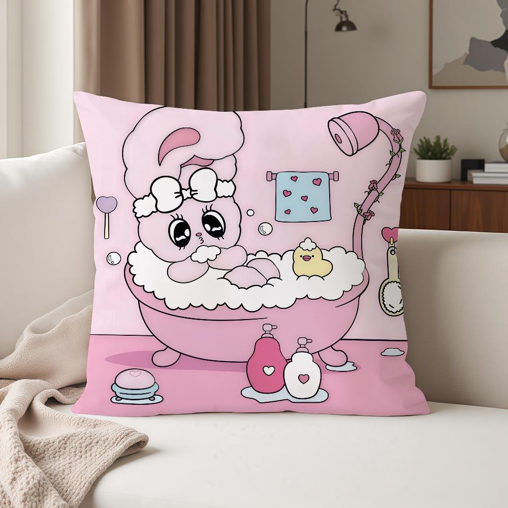 Cartoon Cute Eesther Bunny Pillow Case Suitable For Bedrooms Living Rooms Cars Home Decoration