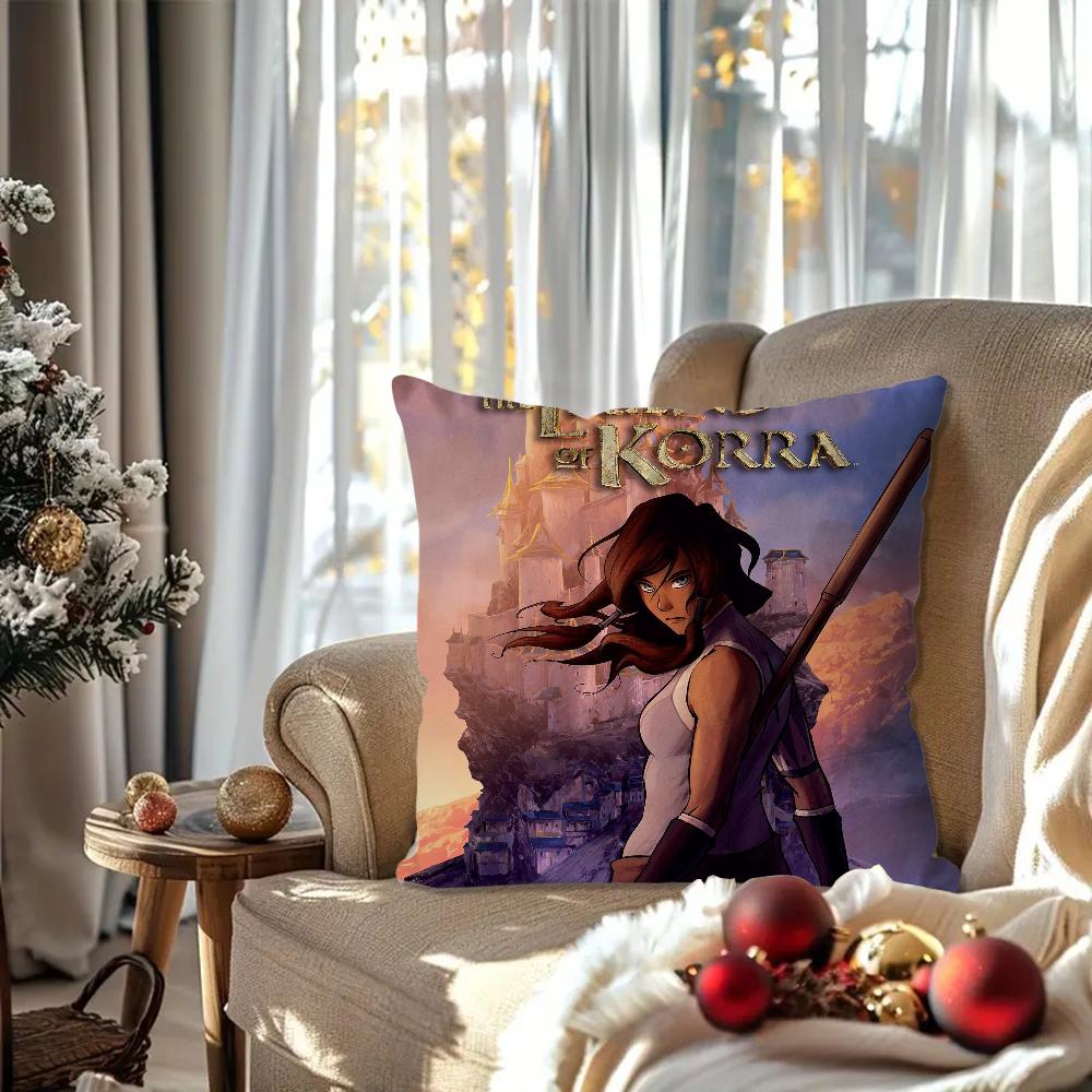 The L-Legend of K-Korra Animation Pillow Case Square Pillow Bedroom Sofa Leisure ComfortCushionLiving Room Home Decoration 40X40