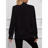 Women's Ruffle Layered Long Sleeve Blouse Fashion Statement Shirt