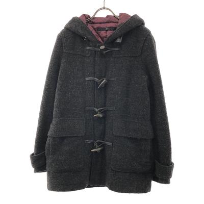 NO ID. Wool Boa Duffel Coat 1 Black Series Paisley Lining and Padding Men's Used