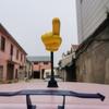 Cute Victory Finger Car Antenna Topper Eva Decorative Car Topper Balls Yellow