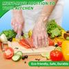 BYMORE Disposable Plastic Gloves Bulk, Clear Food Handling Service Gloves for Kitchen Food Prep Food Service Food Handling