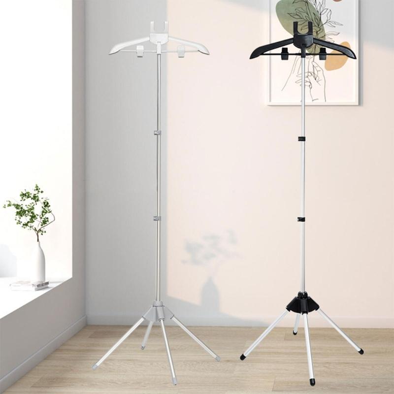 Floor Stand Clothes Steamer Holder With Handheld Ironing Pad Optional Foldable Home Hanger