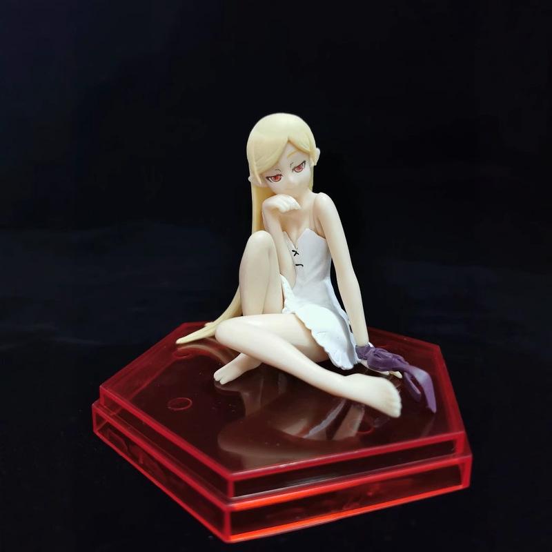 Pvc Monogatari Series:Shinobu Oshino - Prize Figure Seated Pose Boxed Anime Figurine Collectible Model Room Desktop Decoration