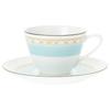 Noritake Humming Blue Cup & Saucer Set (Pair) (For Coffee and Tea) 125cc, Blue Fine Porcelain, P5389L/1645