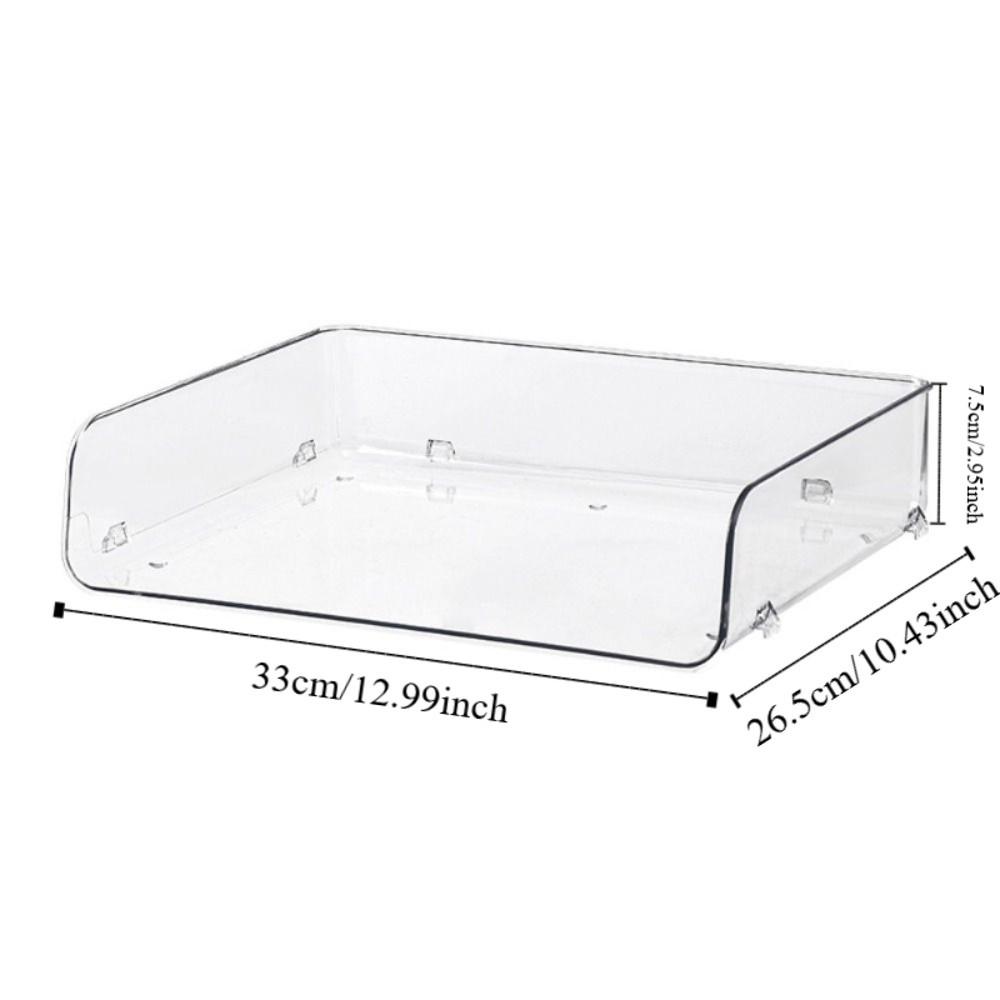 Papers Rack Stackable File Rack Desktop Organizer File Organizer A4 File Storage Tray  Archives