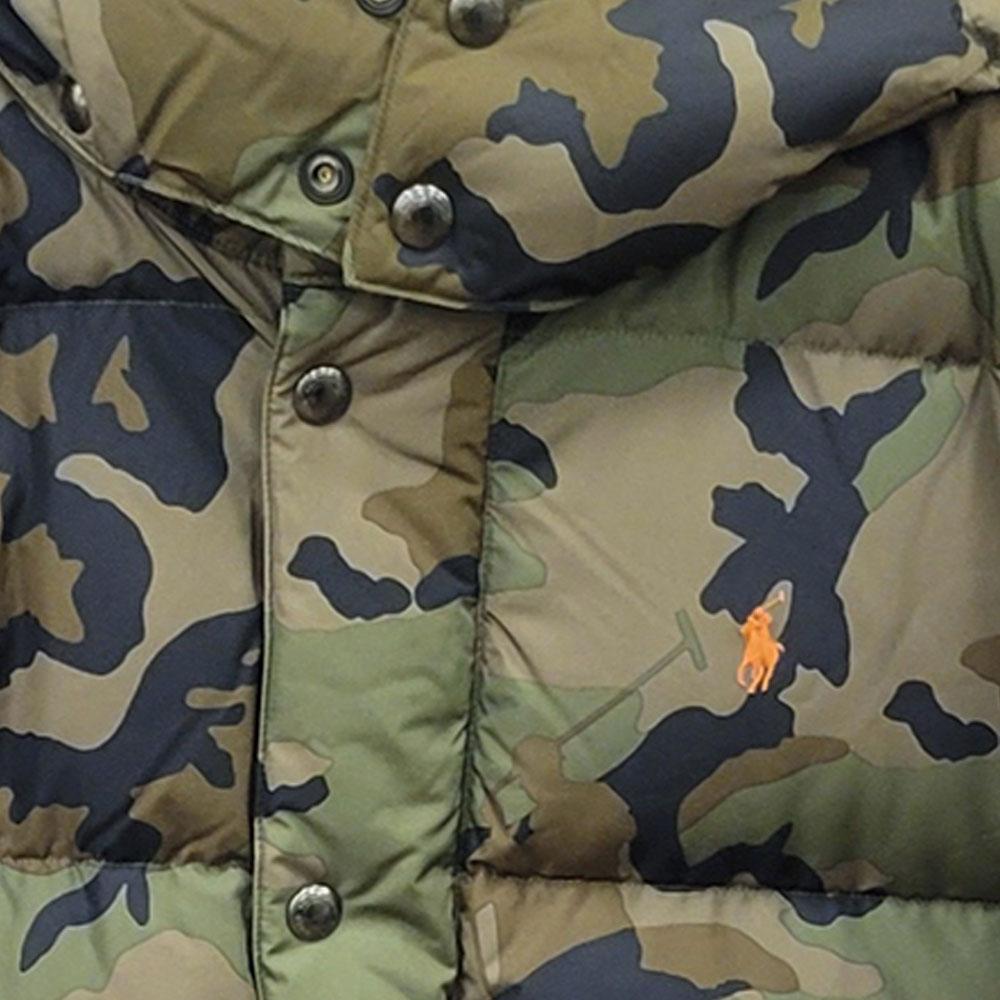 Polo Ralph Lauren Ss23 Camouflage Stand Collar Long Sleeve Zip Jacket Men Jackets Military-Green 710883853-001