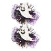 1 Pair Halloween Dog Barrettes Witch Hat Pet Hair Clip Felt Skull Gauze Cobweb Hair Accessories for Puppy Cats Festive Dress-up