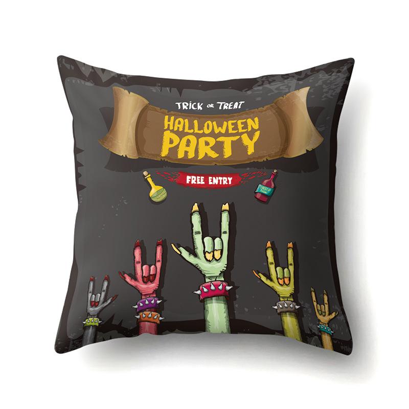 Halloween Polyester Kissenbezug Auto Lendenkissen Kürbis Sofa Kissenbezug Heim Wohnzimmer Kissenbezug