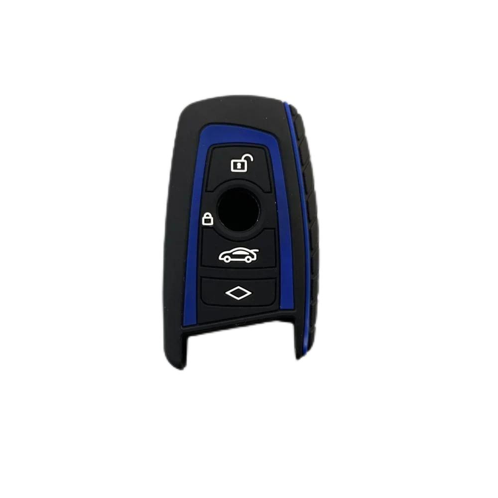 4 Buttons Silicone Car Fob Key Case Cover Shell Keychain For BMW F20 F30 G20 F31 F34 F10 G30 F11 X3 F25 X4 I3 M3 M4 1 3 5 Series
