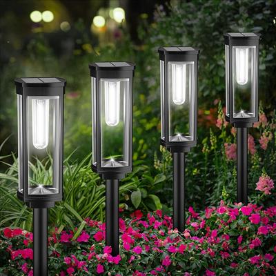Super Bright 4 Pack Solar Light Outdoor IP65 Outdoor High Power LED Solar Solar Walkway Garden Decoration for Lawn Waterproof, Light, Light, Garden,