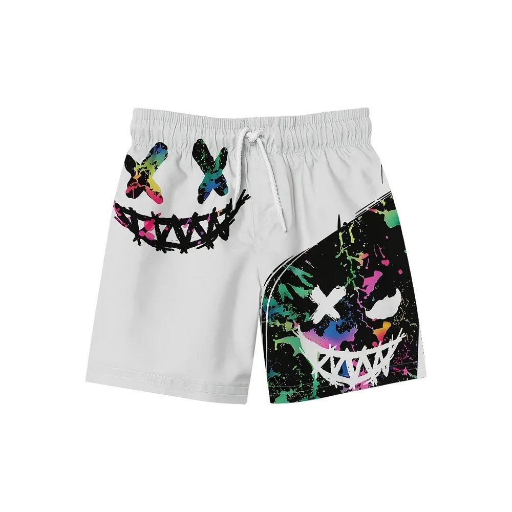 Summer Men Holiday Cool Breathability Daily Shorts Fashionable Comfortable Loose Creativity Personality Versatile 3D Shorts